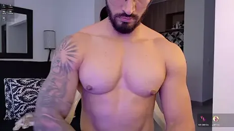 tony_muscle webcam model stream image